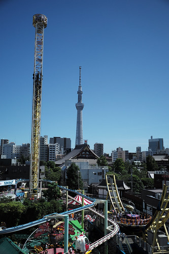 Hanayashiki and Tokyo Skytree