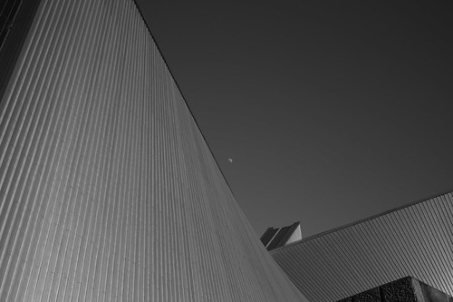 Moon and Building